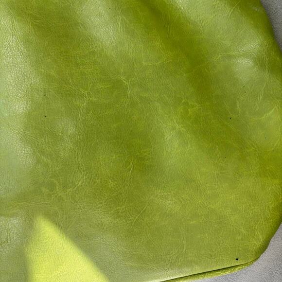 Y2K Initial Bag 2000s Era Retro Bag Letter E Initial Green Blue Faux Leather - Picture 7 of 7